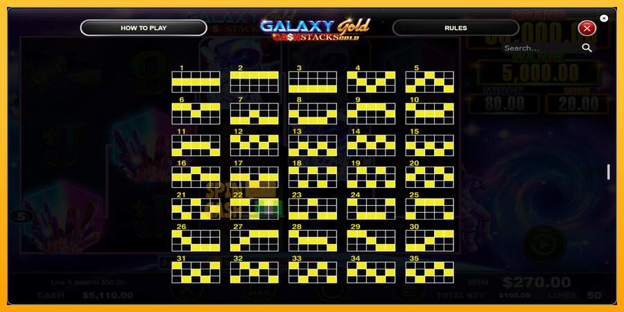 Spielautomat Galaxy Gold CashStacks Gold für echtes geld 6