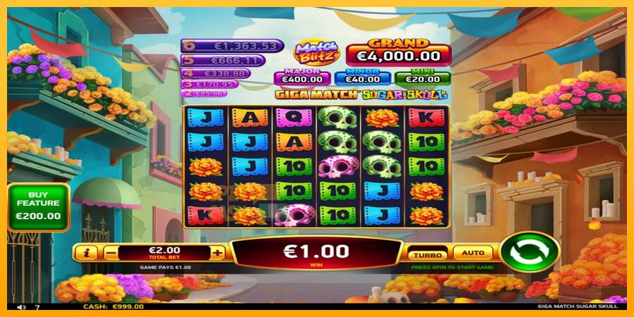 Spielautomat Giga Match Sugar Skull für echtes geld 3