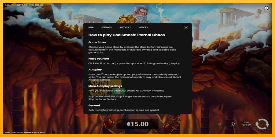 Spielautomat God Smash: Eternal Chaos für echtes geld 7