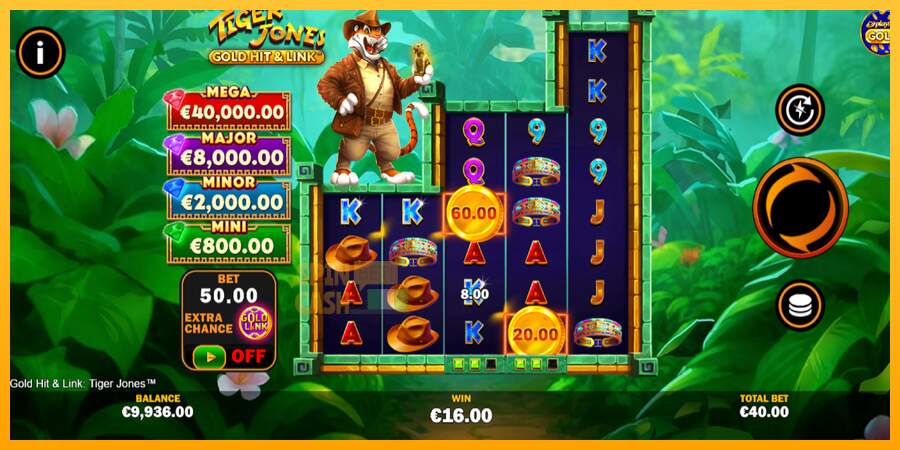 Spielautomat Gold Hit & Link: Tiger Jones für echtes geld 3