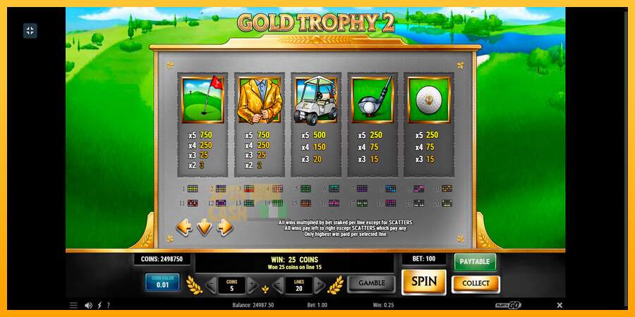 Spielautomat Gold Trophy 2 für echtes geld 5