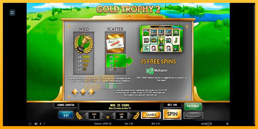 Spielautomat Gold Trophy 2 für echtes geld 6