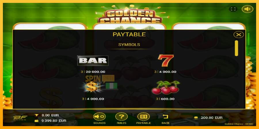 Spielautomat Golden Chance für echtes geld 3