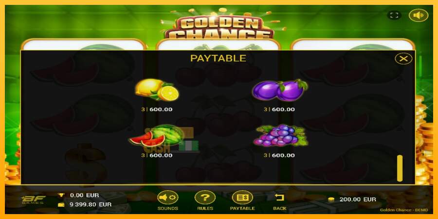 Spielautomat Golden Chance für echtes geld 4