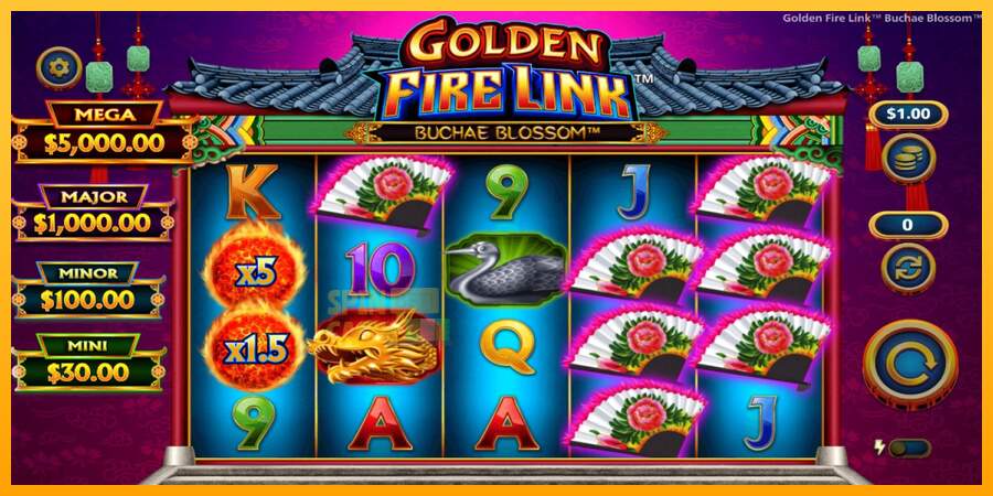 Spielautomat Golden Fire Link Buchae Blossom für echtes geld 2