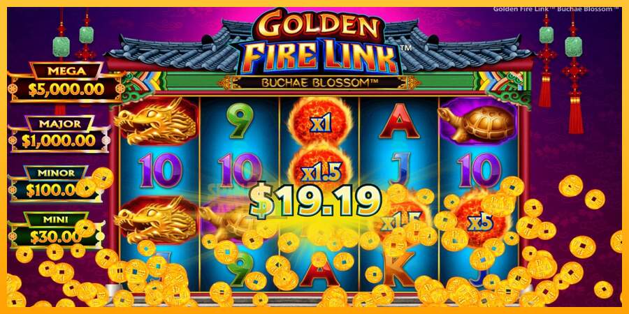 Spielautomat Golden Fire Link Buchae Blossom für echtes geld 4