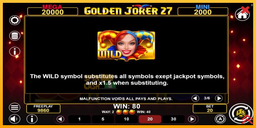 Spielautomat Golden Joker 27 Hold & Win für echtes geld 7