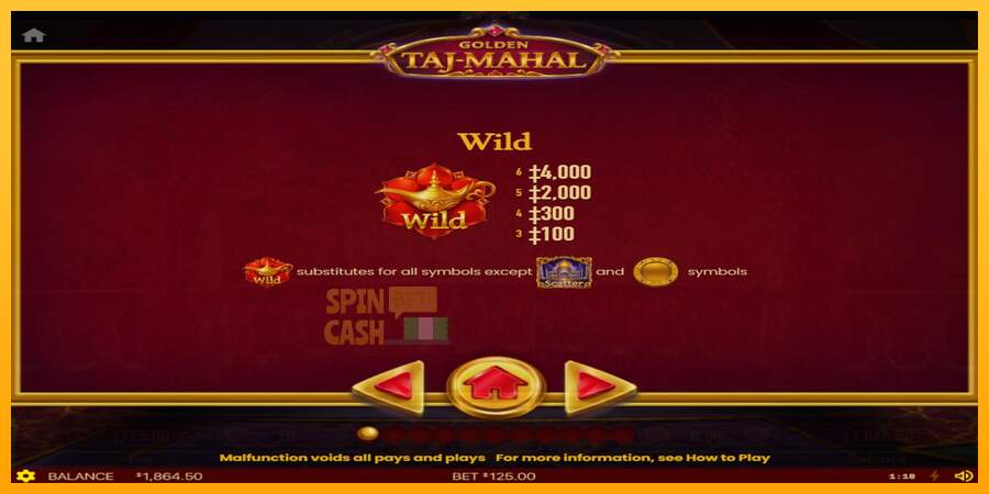 Spielautomat Golden Taj Mahal für echtes geld 3