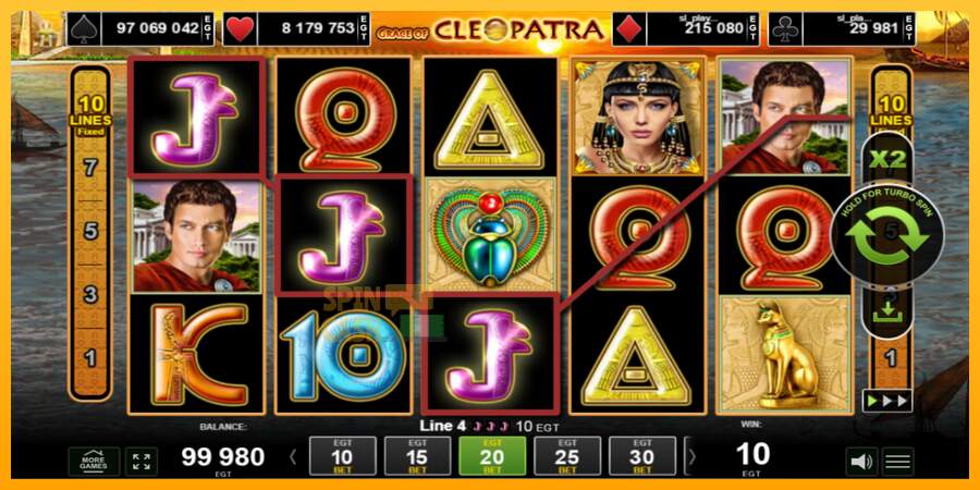 Spielautomat Grace of Cleopatra für echtes geld 2