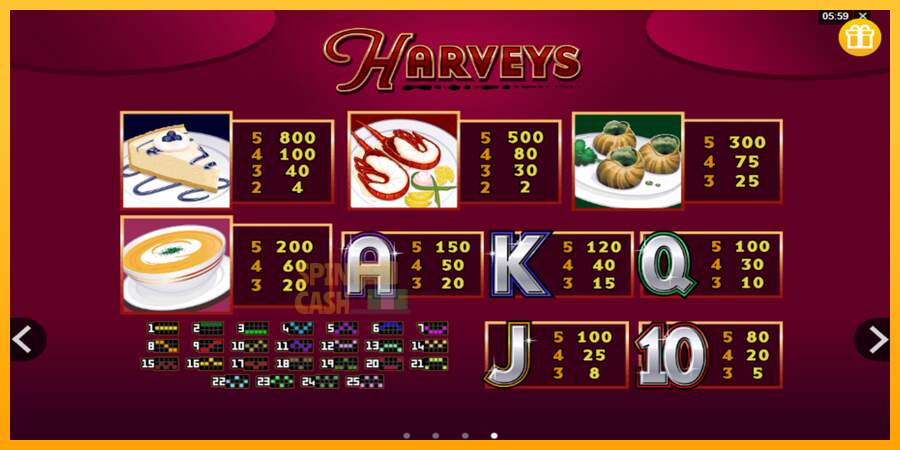 Spielautomat Harveys für echtes geld 3