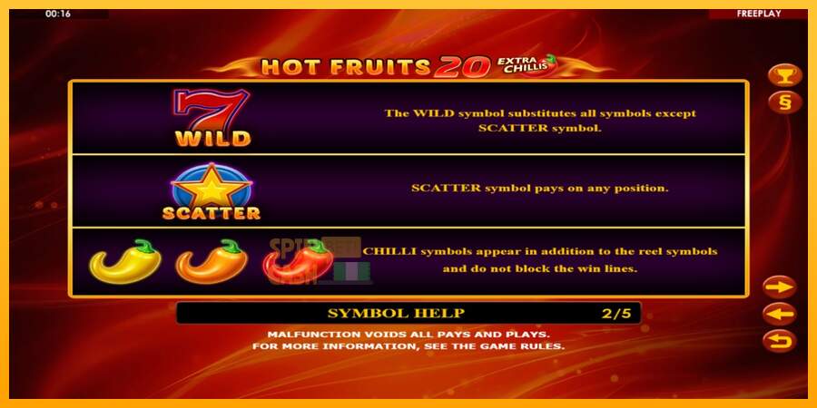 Spielautomat Hot Fruits 20 Extra Chillis für echtes geld 5