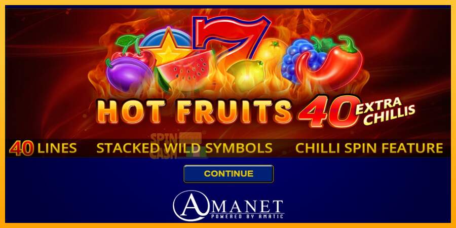 Spielautomat Hot Fruits 40 Extra Chillis für echtes geld 1