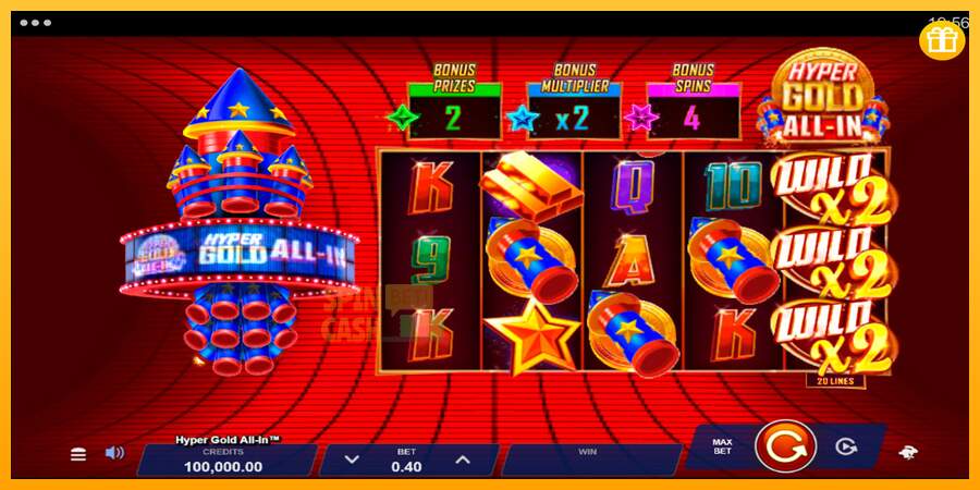 Spielautomat Hyper Gold All-In für echtes geld 1