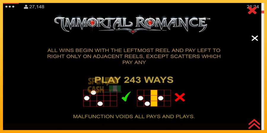 Spielautomat Immortal Romance für echtes geld 7