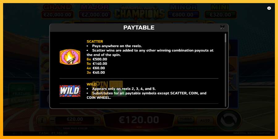 Spielautomat Immortal Ways Champions für echtes geld 5