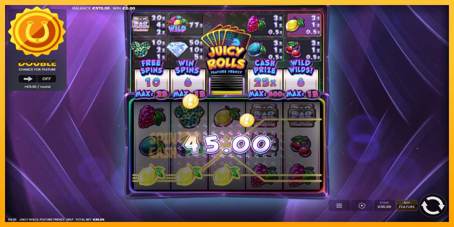 Spielautomat Juicy Rolls: Feature Frenzy für echtes geld 3