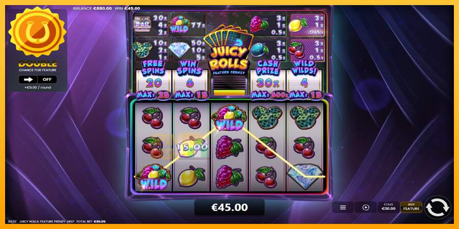 Spielautomat Juicy Rolls: Feature Frenzy für echtes geld 4