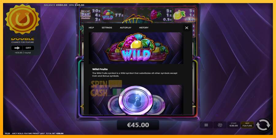 Spielautomat Juicy Rolls: Feature Frenzy für echtes geld 6