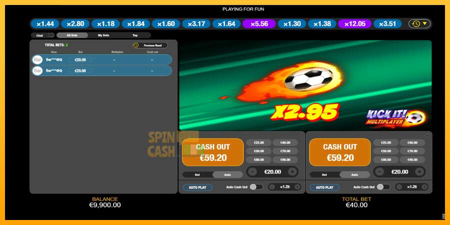 Spielautomat Kick It! Multiplayer für echtes geld 3