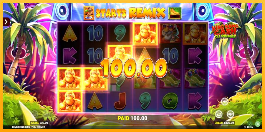 Spielautomat King Kong Cash DJ Prime8 Rapid Fire Jackpots für echtes geld 4