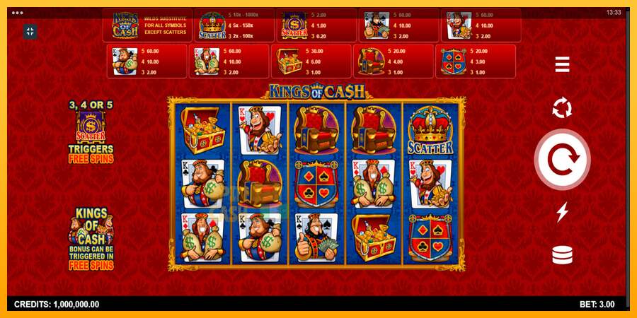 Spielautomat Kings of Cash für echtes geld 1