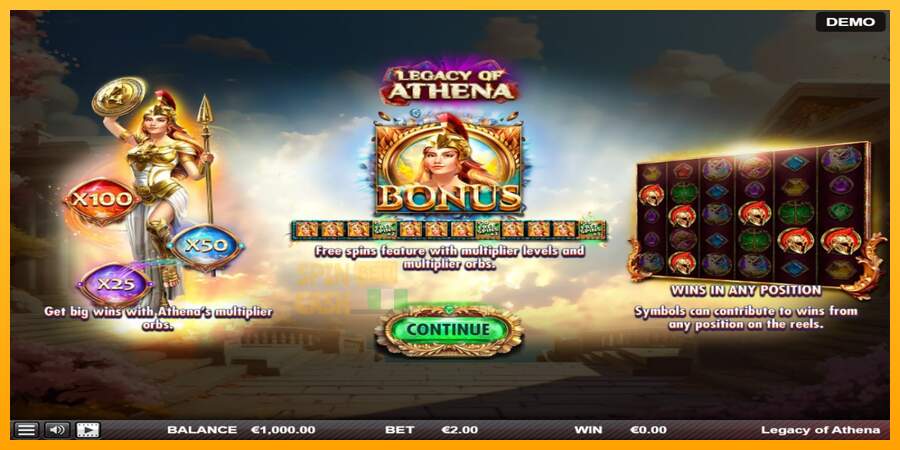 Spielautomat Legacy of Athena für echtes geld 1