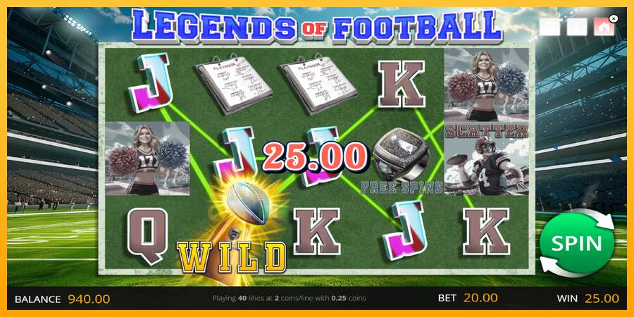 Spielautomat Legends of Football für echtes geld 3