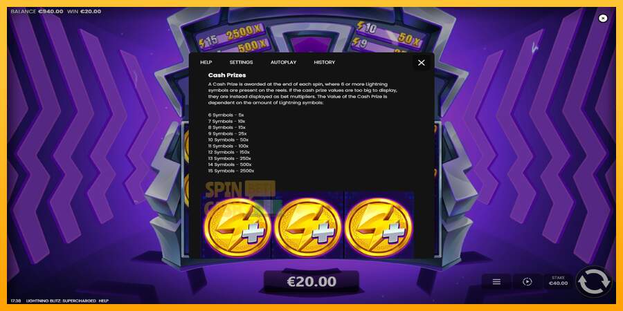 Spielautomat Lightning Blitz Supercharged für echtes geld 7