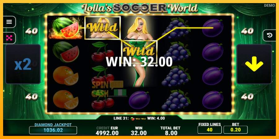 Spielautomat Lollas Soccer World für echtes geld 2