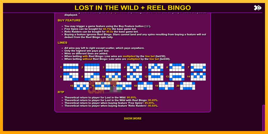 Spielautomat Lost in the Wild with Reel Bingo für echtes geld 7