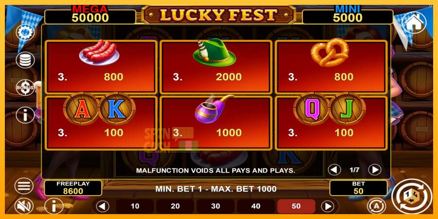 Spielautomat Lucky Fest Hold & Win für echtes geld 5