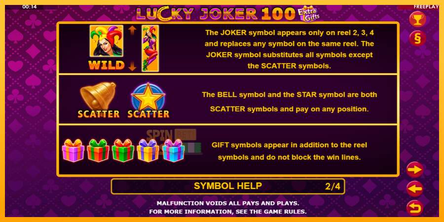 Spielautomat Lucky Joker 100 Extra Gifts für echtes geld 7