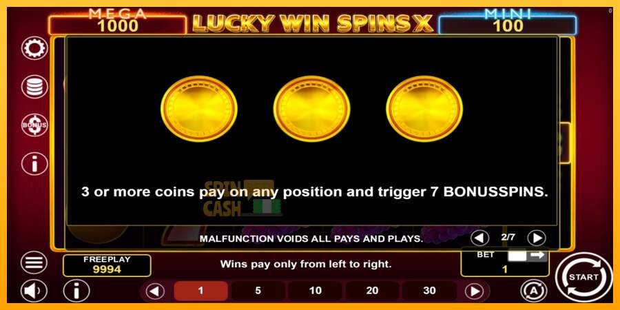 Spielautomat Lucky Win Spins X für echtes geld 5