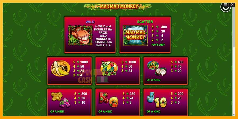 Spielautomat Mad Mad Monkey für echtes geld 6