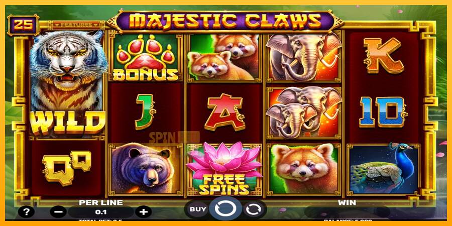 Spielautomat Majestic Claws für echtes geld 1