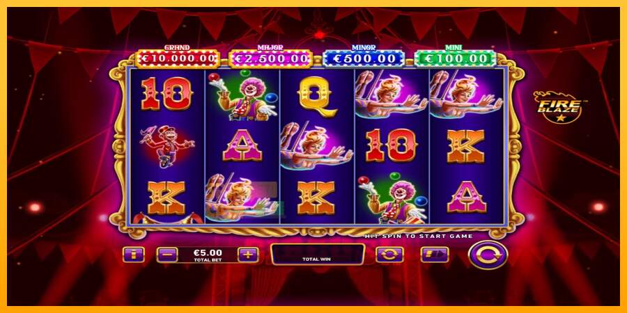 Spielautomat Mega Fire Blaze: Big Circus für echtes geld 1