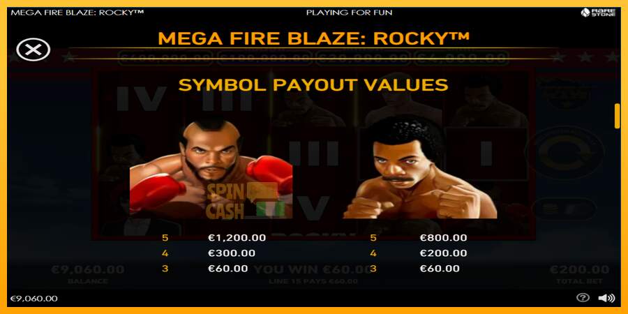 Spielautomat Mega Fire Blaze: Rocky für echtes geld 4