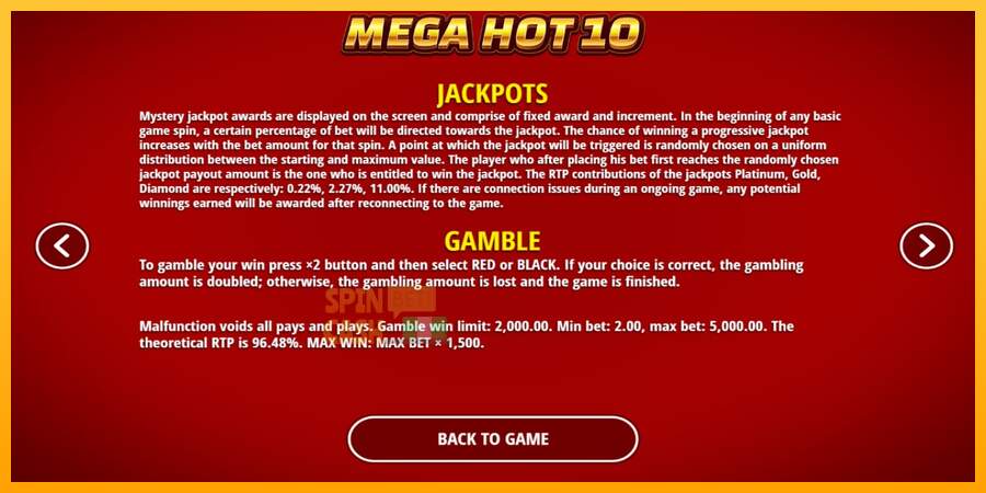 Spielautomat Mega Hot 10 für echtes geld 5