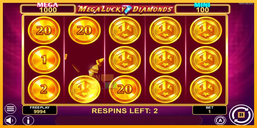 Spielautomat Mega Lucky Diamonds Hold & Win für echtes geld 3