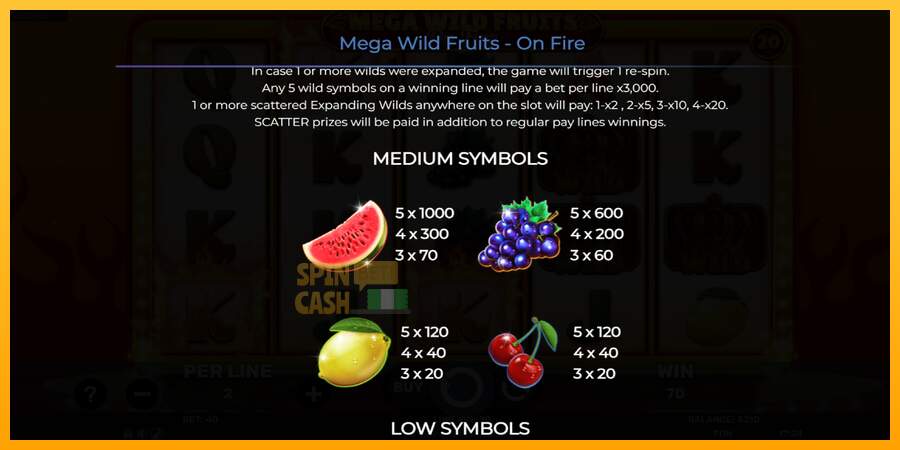 Spielautomat Mega Wild Fruits - On Fire für echtes geld 6