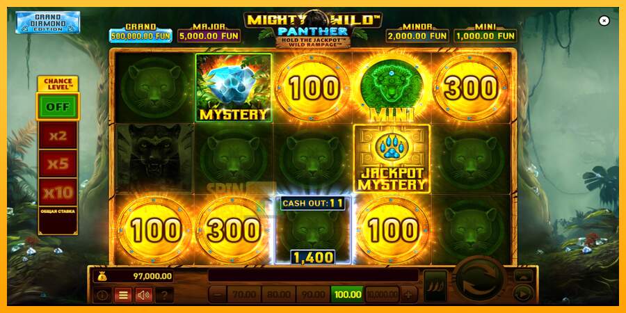 Spielautomat Mighty Wild: Panther Grand Diamond Edition für echtes geld 3