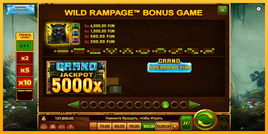 Spielautomat Mighty Wild: Panther Grand Diamond Edition für echtes geld 7