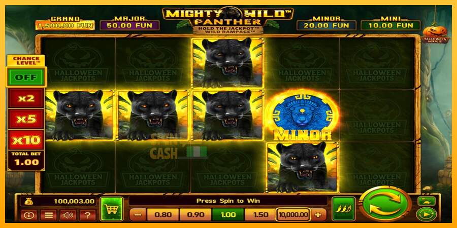 Spielautomat Mighty Wild: Panther Grand Gold Edition Halloween Jackpots für echtes geld 2