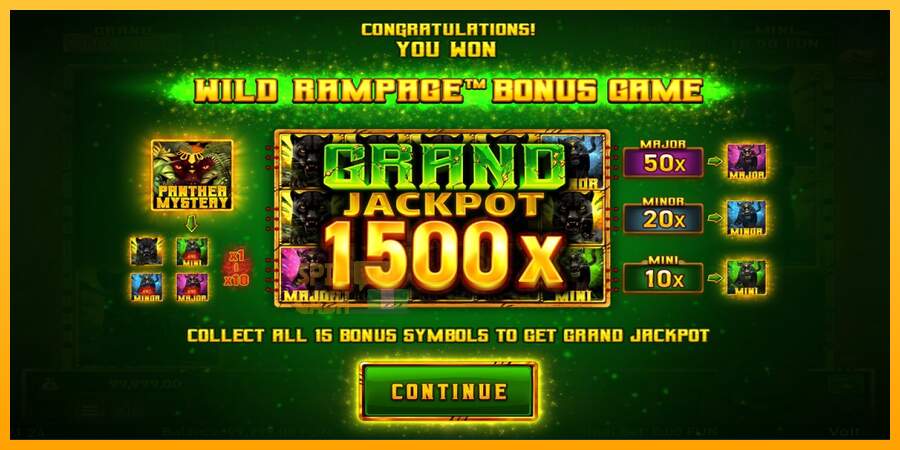 Spielautomat Mighty Wild: Panther Grand Gold Edition Halloween Jackpots für echtes geld 3