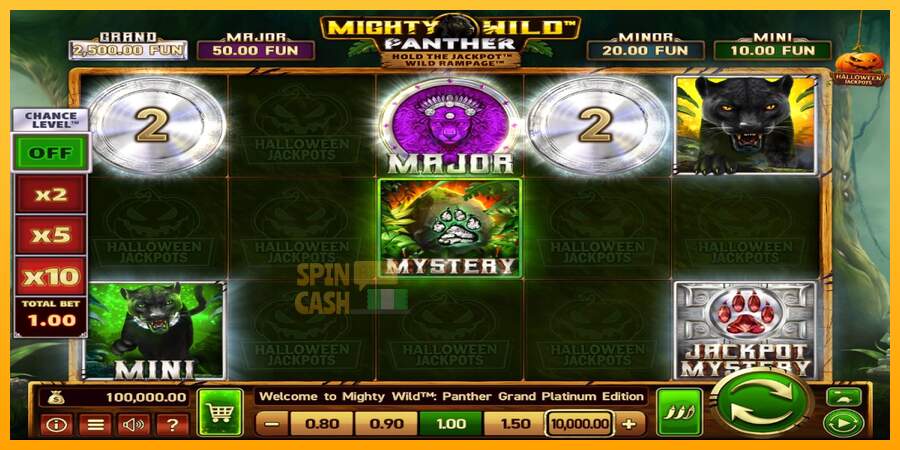 Spielautomat Mighty Wild: Panther Grand Platinum Edition Halloween Jackpots für echtes geld 1