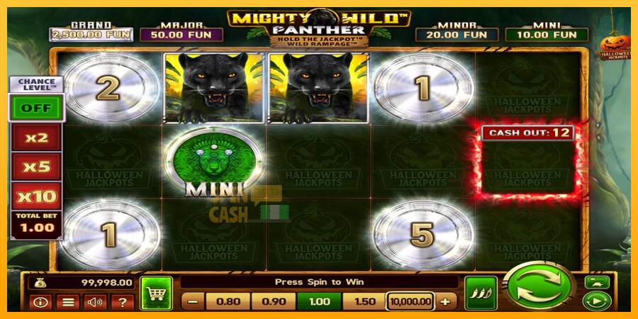 Spielautomat Mighty Wild: Panther Grand Platinum Edition Halloween Jackpots für echtes geld 2