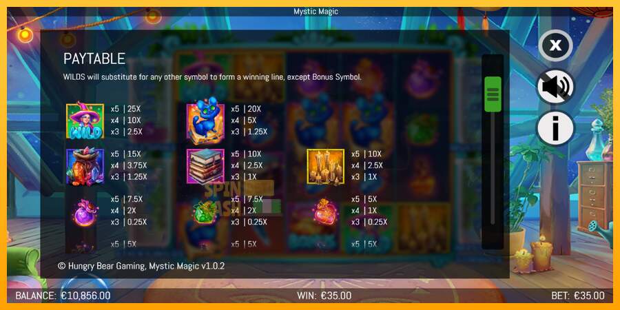 Spielautomat Mystic Magic für echtes geld 5