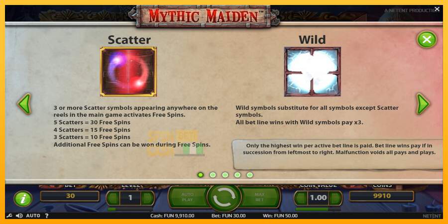 Spielautomat Mythic Maiden für echtes geld 5