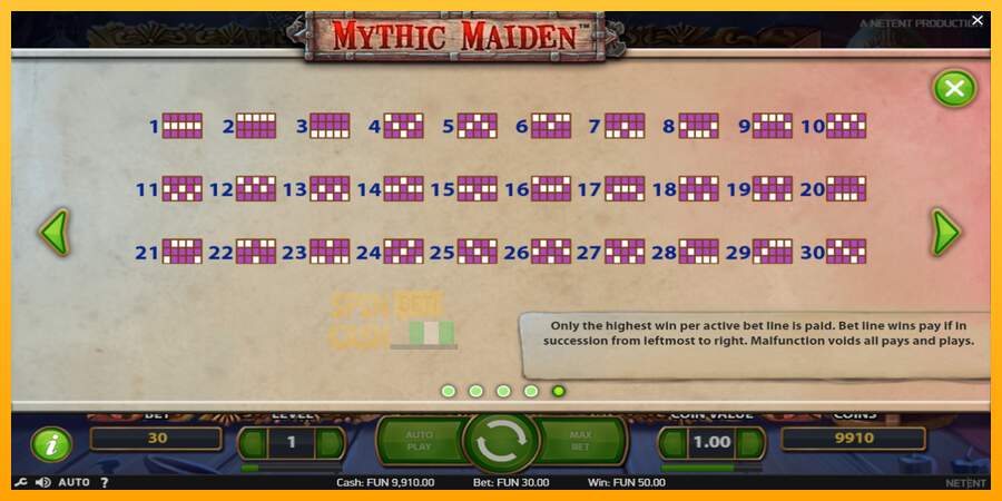 Spielautomat Mythic Maiden für echtes geld 7