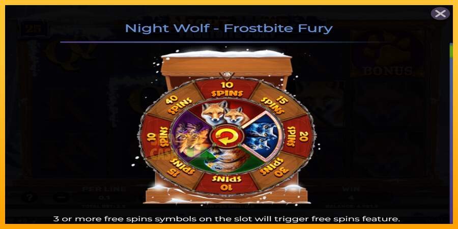 Spielautomat Night Wolf - Frostbite Fury für echtes geld 4